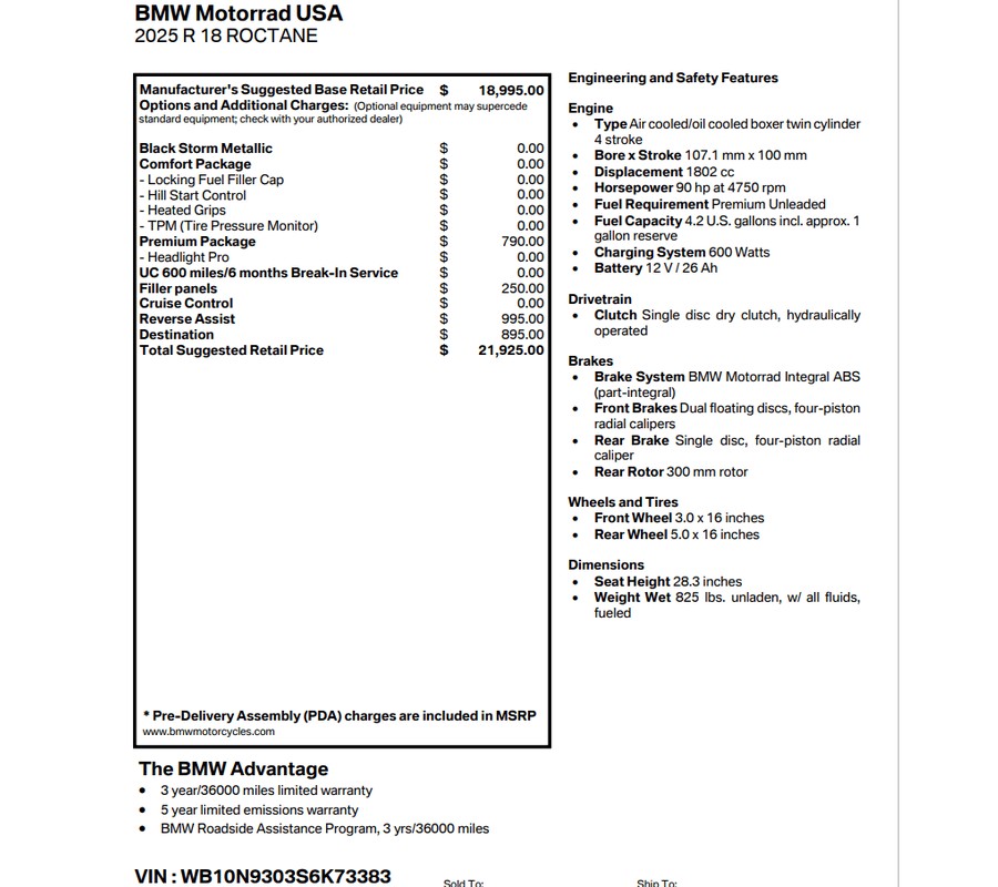 2025 BMW R 18 OCTANE