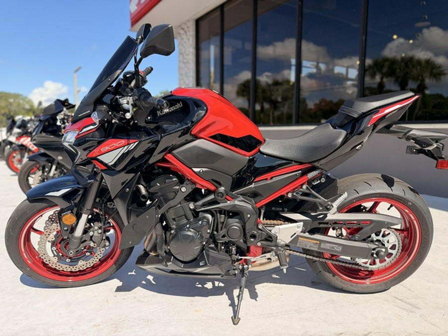 2024 Kawasaki Z900 ABS Candy Persimmon RedEbony