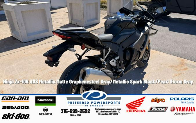 2026 Ninja ZX-10R ABS Metallic Matte Graphenesteel Gray/Metallic Spark Black/Pearl Storm Gray - Kawasaki