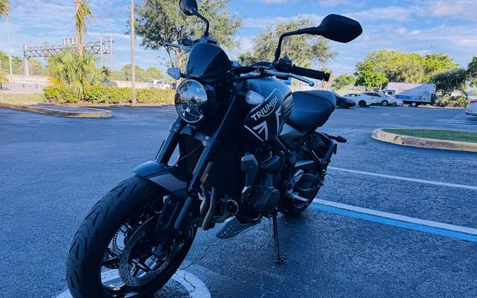 2022 Triumph Trident 660 Matt Jet Black and Silver Ice