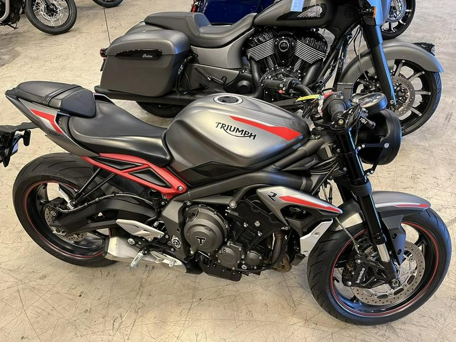 2021 Triumph Street Triple R Low Matte Silver Ice