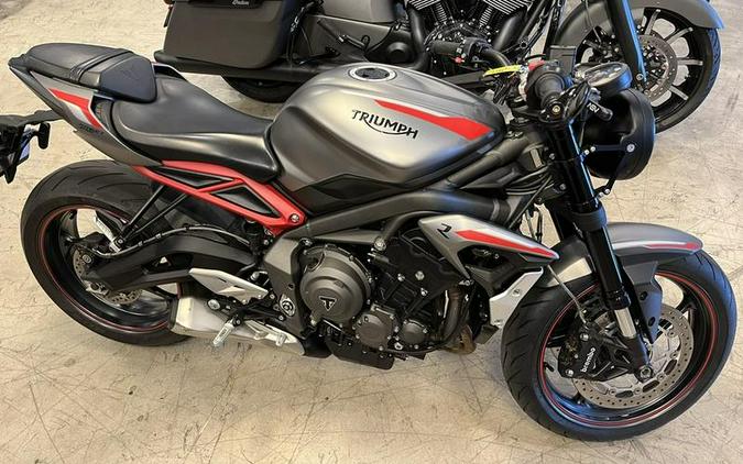 2021 Triumph Street Triple R Low Matte Silver Ice