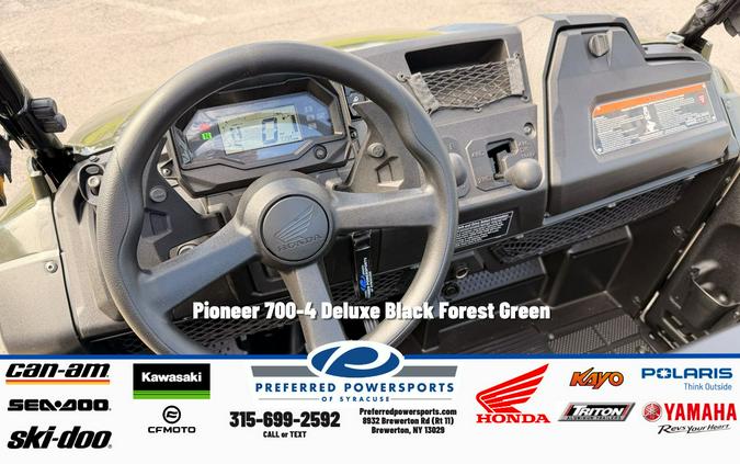2026 Pioneer 700-4 Deluxe Black Forest Green - Honda