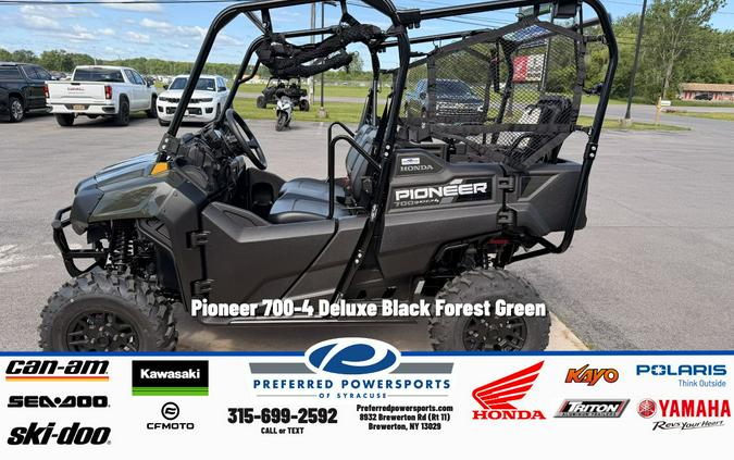 2026 Pioneer 700-4 Deluxe Black Forest Green - Honda