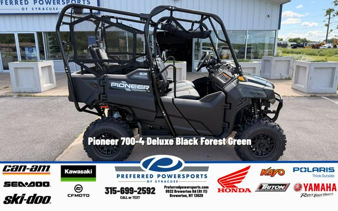 2026 Pioneer 700-4 Deluxe Black Forest Green - Honda