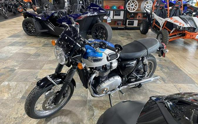 2020 Triumph Bonneville T100 Fusion White and Aegean Blue