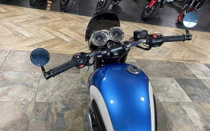 2020 Triumph Bonneville T100 Fusion White and Aegean Blue