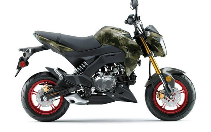 2026 Kawasaki Z125 PRO Cypher Camo Beige
