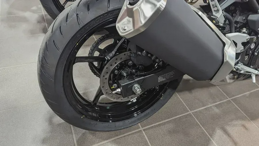 New 2024 KAWASAKI NINJA 500 METALLIC SPARK BLACK AND METALLIC FLAT RAW GRAYSTONE