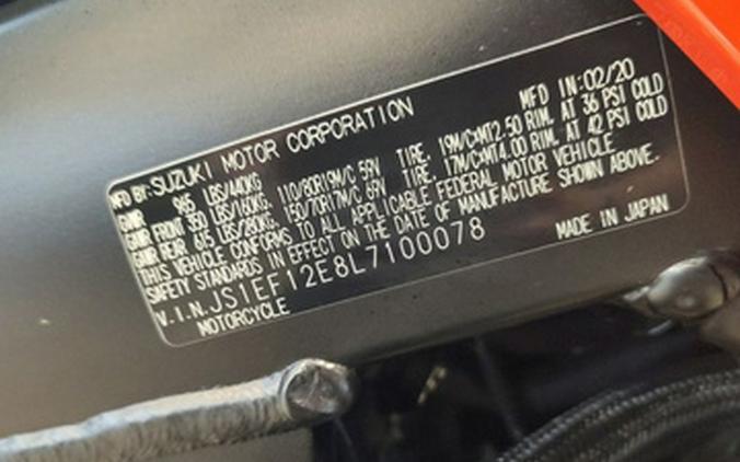 2020 Suzuki V-Strom 1050XT
