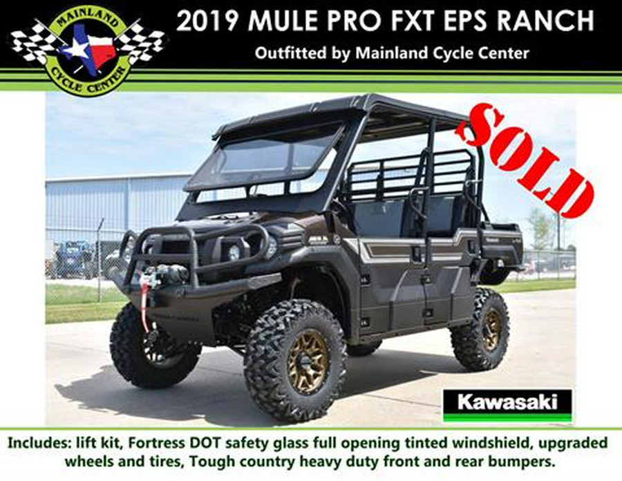 2019 Kawasaki Mule PRO-FXT Ranch Edition