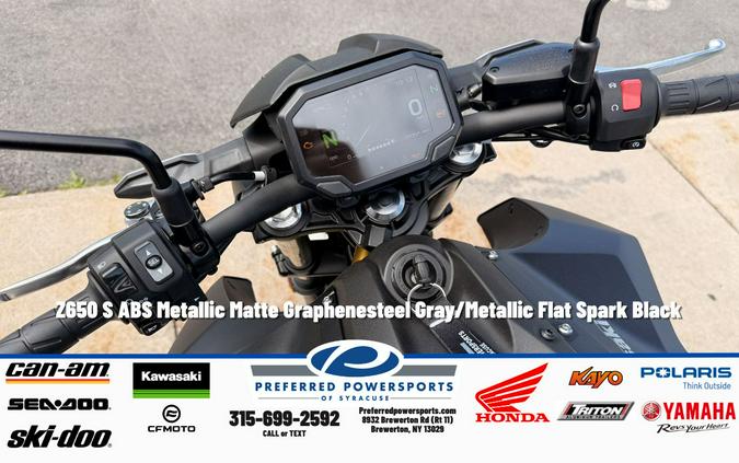 2026 Z650 S ABS Metallic Matte Graphenesteel Gray/Metallic Flat Spark Black - Kawasaki