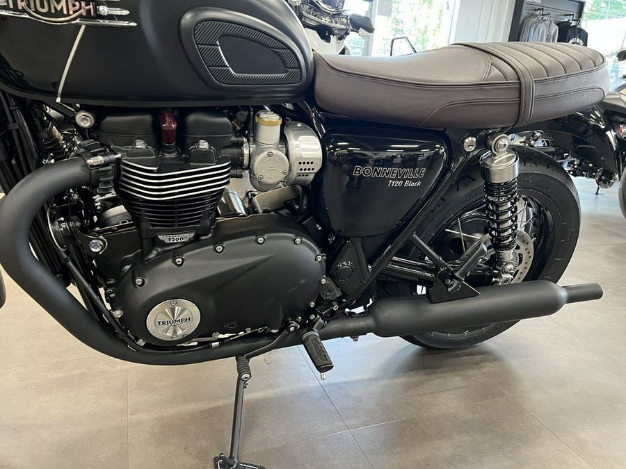 2023 Triumph Bonneville T120 Black Sapphire Black / Matte Sapphire Black