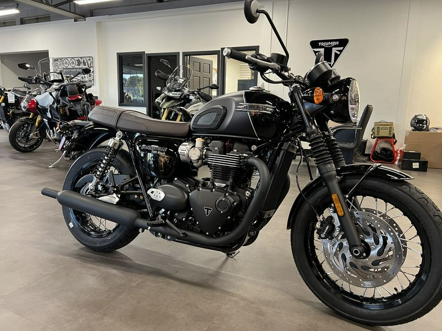 2023 Triumph Bonneville T120 Black Sapphire Black / Matte Sapphire Black