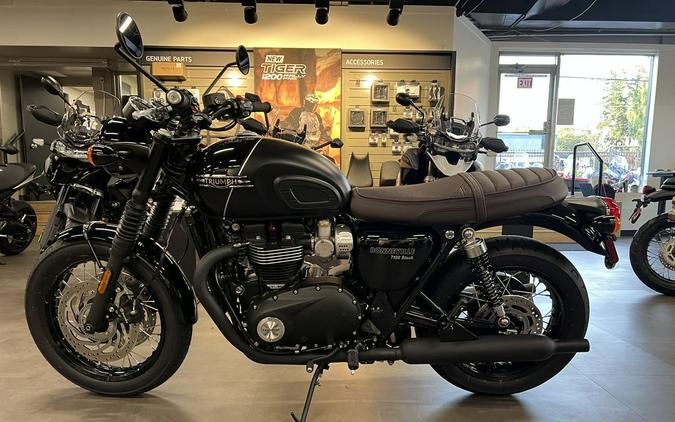 2023 Triumph Bonneville T120 Black Sapphire Black / Matte Sapphire Black