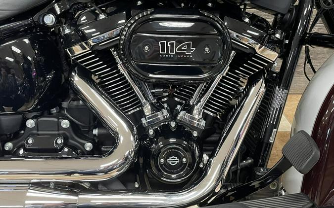 2021 Harley-Davidson Heritage Classic 114 Midnight Crimson & Stone Washed White Pearl