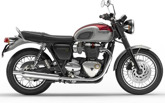 2017 Triumph Bonneville T120 Cranberry Red/Aluminium Silver