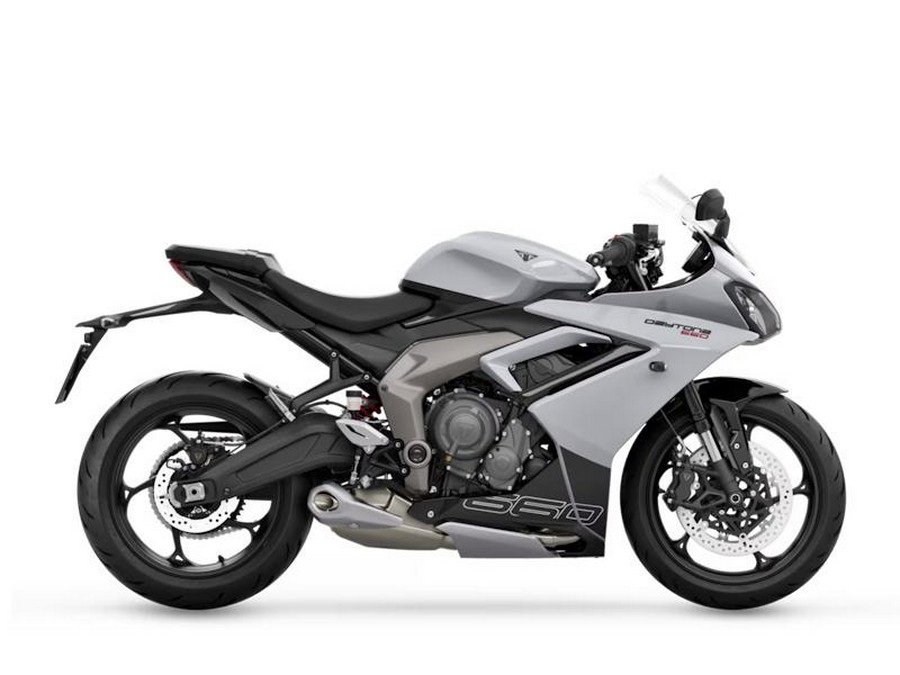 2024 Triumph Daytona 660 Snowdonia White/Sapphire Black