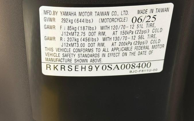 2025 Yamaha Zuma 125