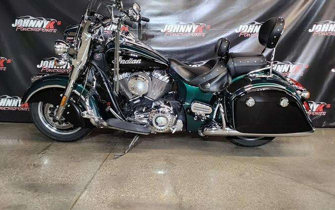 2018 Indian Springfield ABS Metallic Jade over Thunder Black