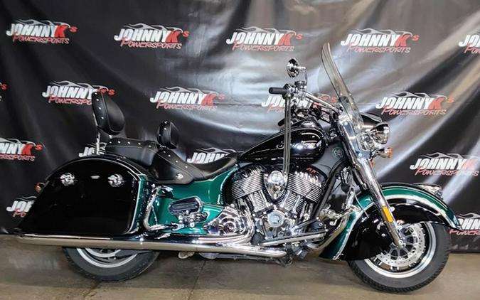2018 Indian Springfield ABS Metallic Jade over Thunder Black