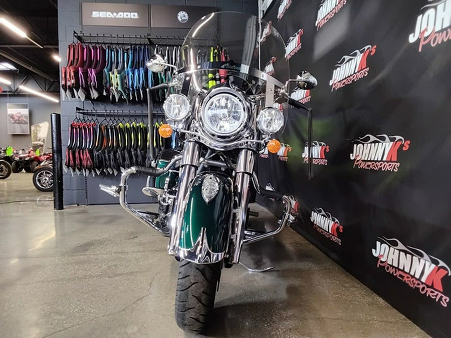 2018 Indian Springfield ABS Metallic Jade over Thunder Black