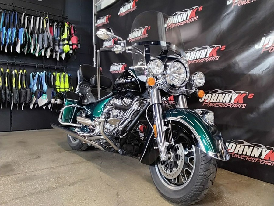 2018 Indian Springfield ABS Metallic Jade over Thunder Black