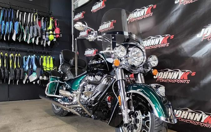 2018 Indian Springfield ABS Metallic Jade over Thunder Black
