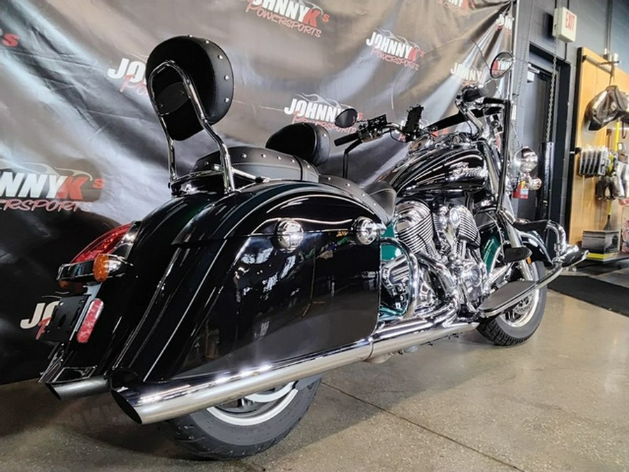 2018 Indian Springfield ABS Metallic Jade over Thunder Black