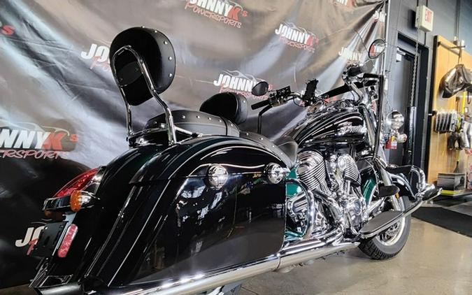 2018 Indian Springfield ABS Metallic Jade over Thunder Black