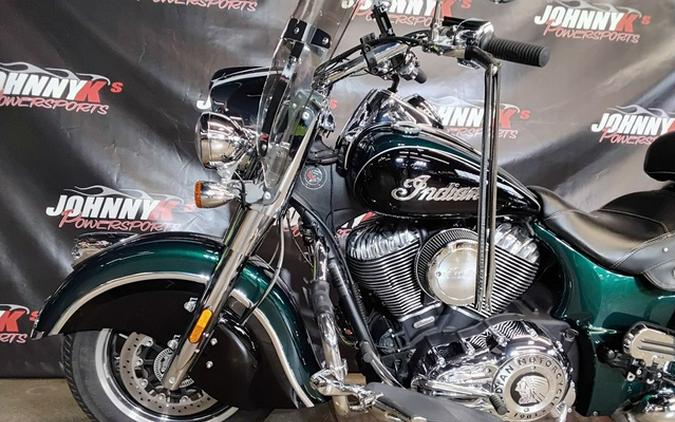 2018 Indian Springfield ABS Metallic Jade over Thunder Black