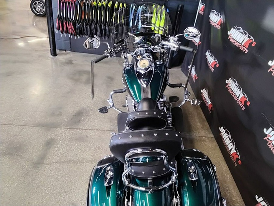 2018 Indian Springfield ABS Metallic Jade over Thunder Black