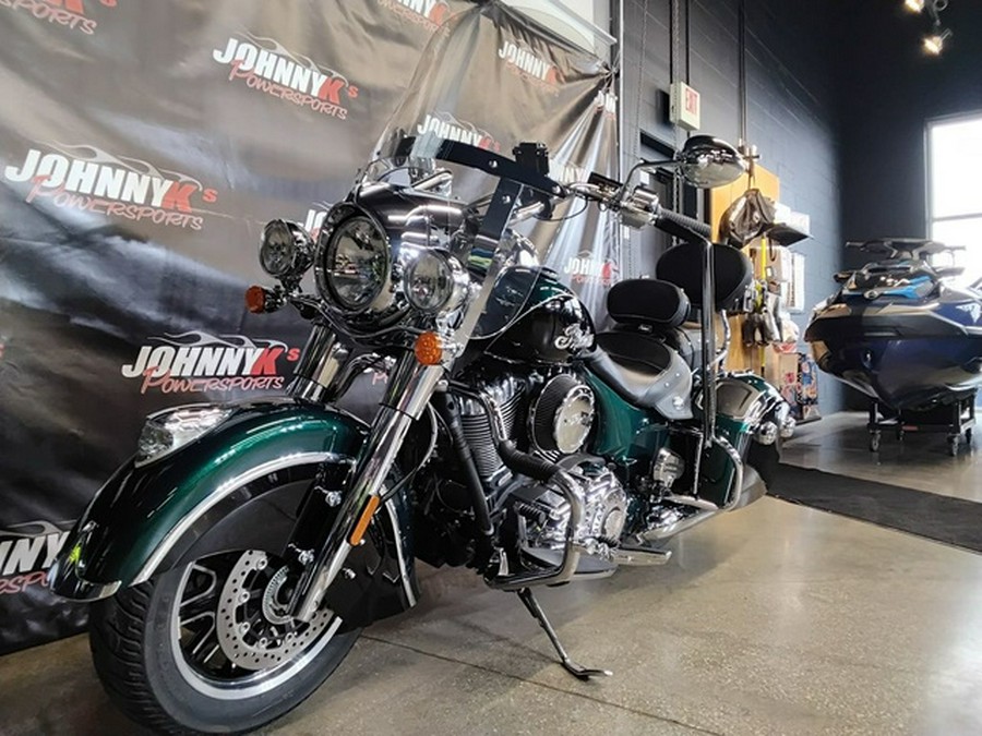 2018 Indian Springfield ABS Metallic Jade over Thunder Black