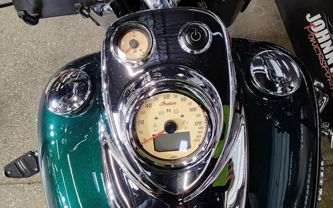 2018 Indian Springfield ABS Metallic Jade over Thunder Black