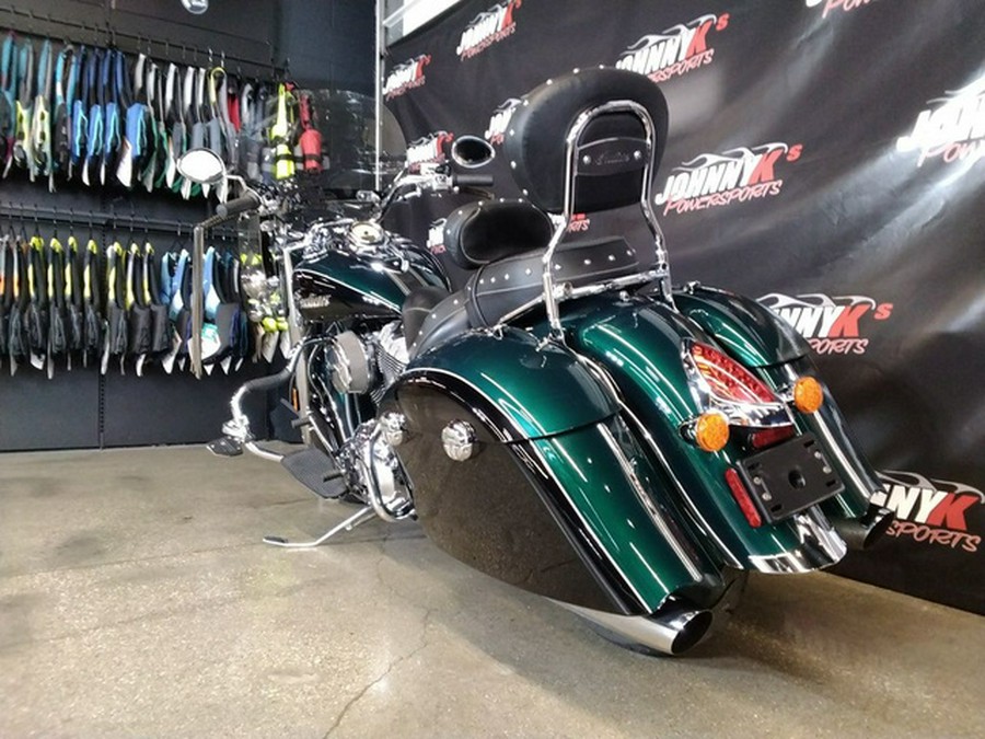 2018 Indian Springfield ABS Metallic Jade over Thunder Black