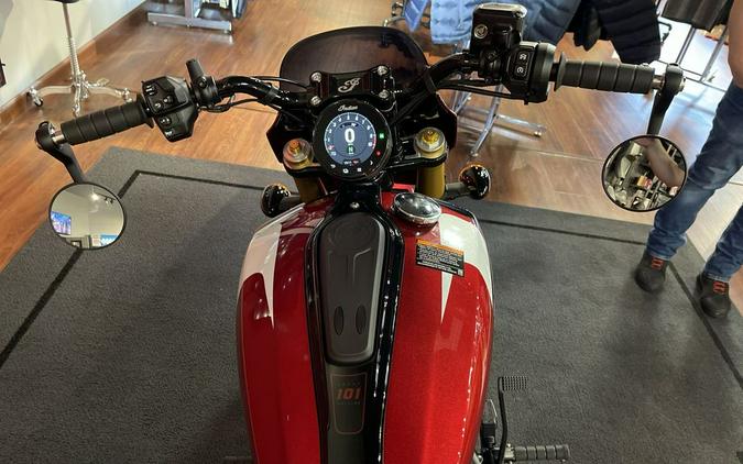 2025 Indian Motorcycle® 101 Scout® Sunset Red Metallic with Graphics