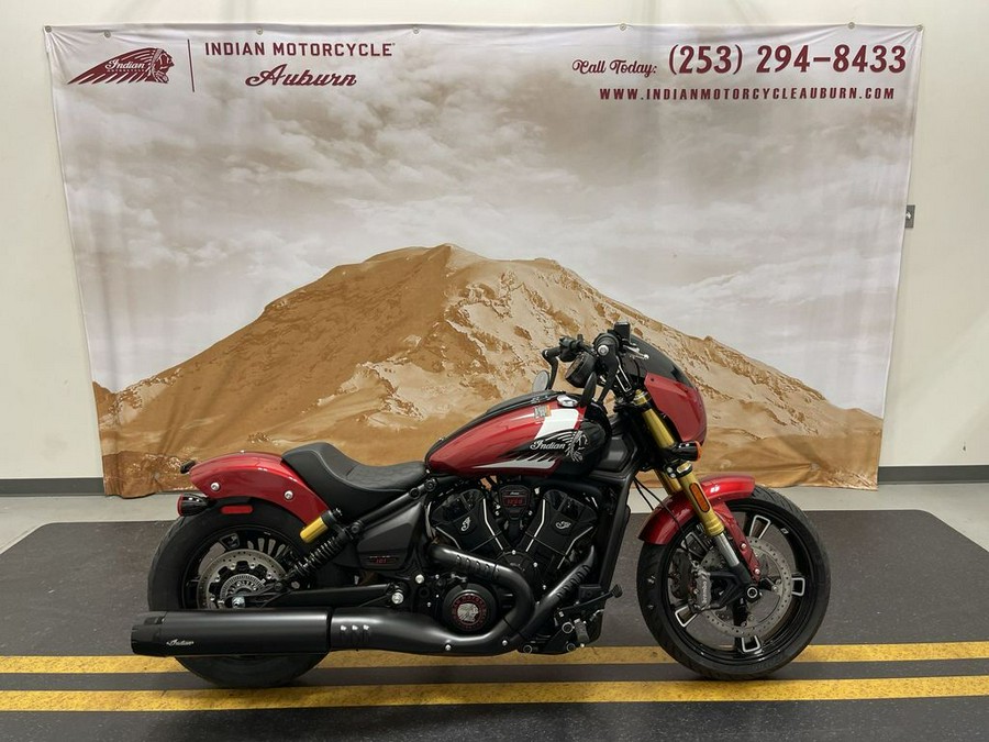 2025 Indian Motorcycle® 101 Scout® Sunset Red Metallic with Graphics