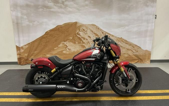 2025 Indian Motorcycle® 101 Scout® Sunset Red Metallic with Graphics