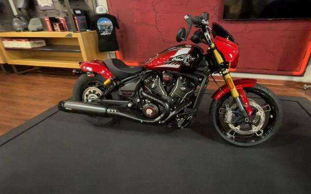 2025 Indian Motorcycle® 101 Scout® Sunset Red Metallic with Graphics