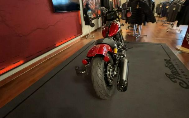 2025 Indian Motorcycle® 101 Scout® Sunset Red Metallic with Graphics