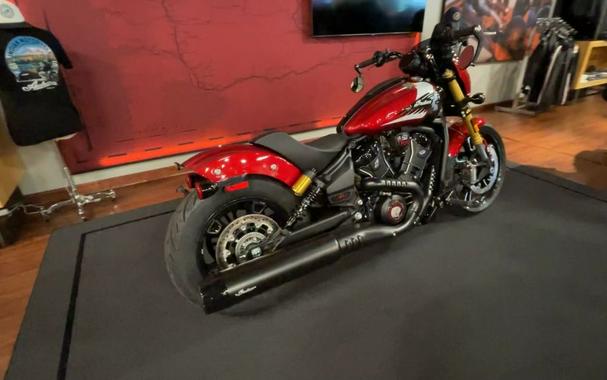 2025 Indian Motorcycle® 101 Scout® Sunset Red Metallic with Graphics