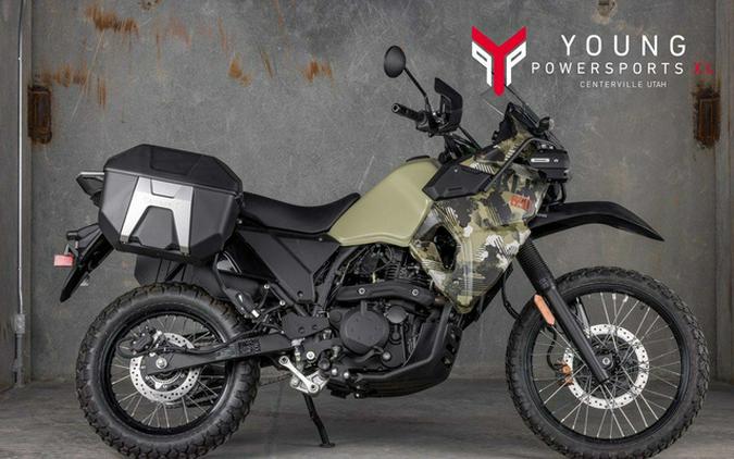 2026 Kawasaki KLR650 Adventure ABS Cypher Camo Beige