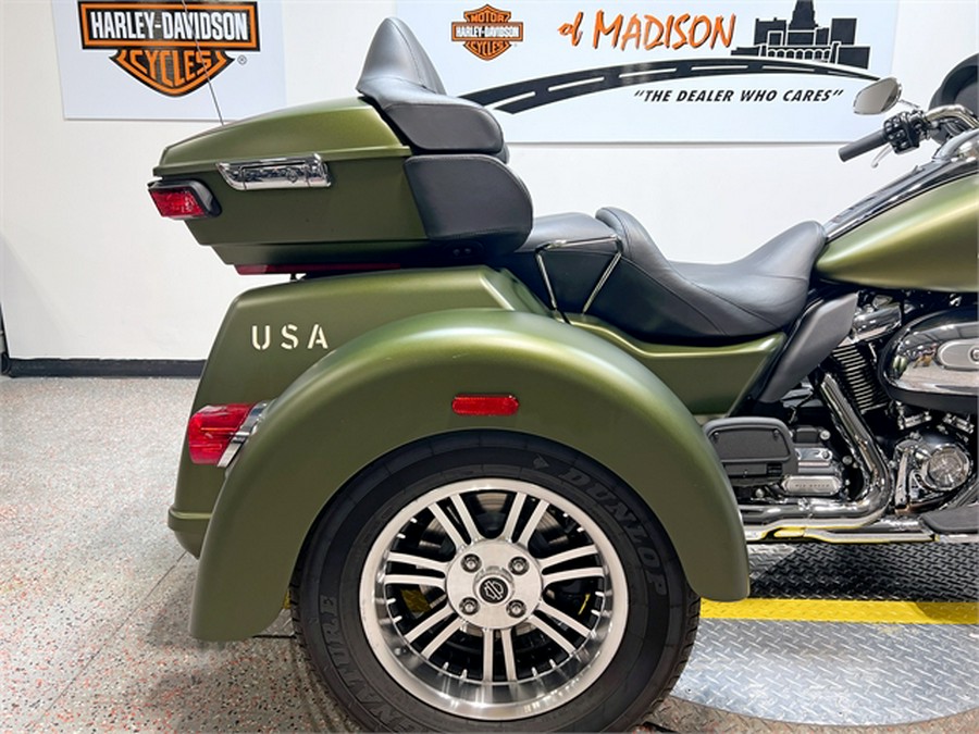 2022 Harley-Davidson Tri Glide Ultra (GI Enthusiast Collection) 1,984 Miles Mineral Green Denim