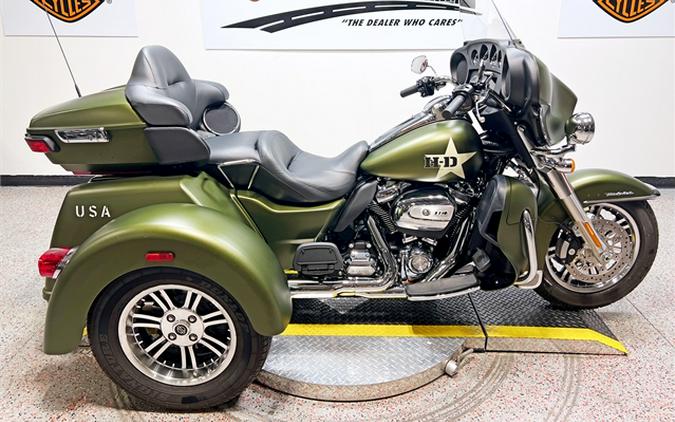 2022 Harley-Davidson Tri Glide Ultra (GI Enthusiast Collection) 1,984 Miles Mineral Green Denim