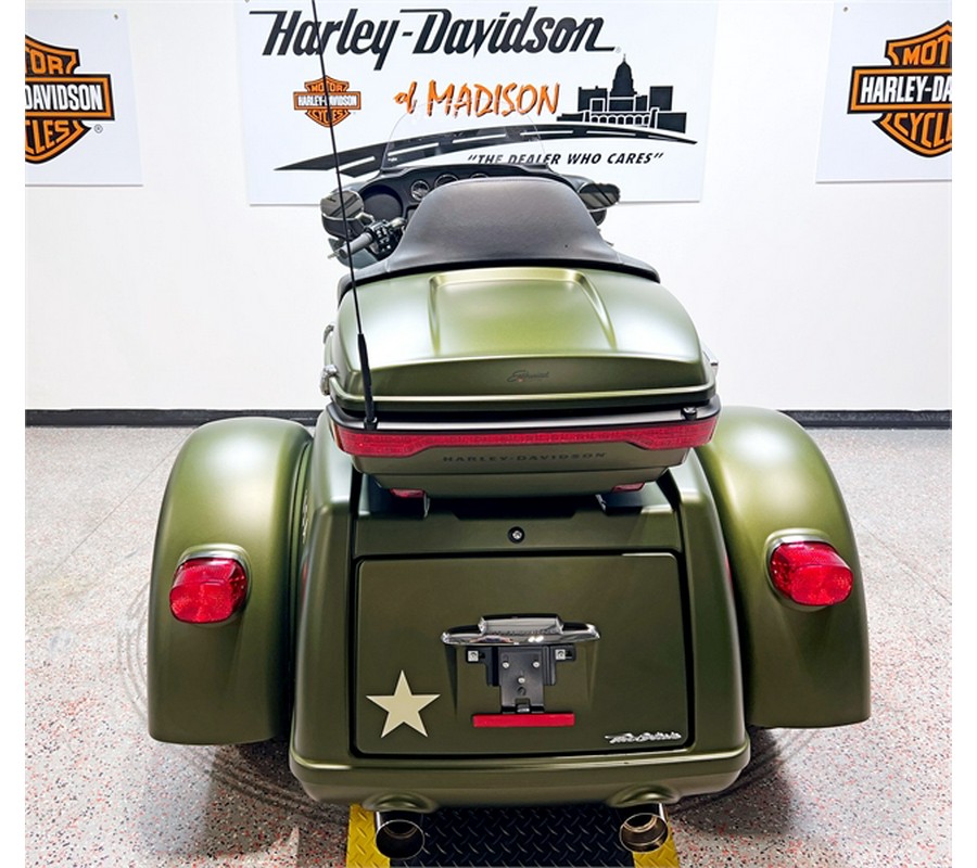 2022 Harley-Davidson Tri Glide Ultra (GI Enthusiast Collection) 1,984 Miles Mineral Green Denim