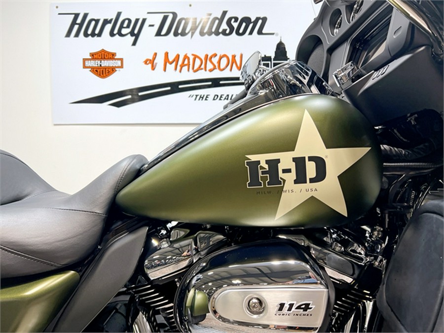 2022 Harley-Davidson Tri Glide Ultra (GI Enthusiast Collection) 1,984 Miles Mineral Green Denim