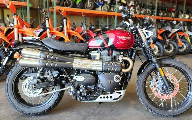 2023 Triumph Scrambler 900 Carnival Red / Jet Black