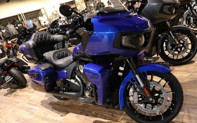 2026 Indian Motorcycle® Pursuit® Dark Horse® 112 w/ PowerBand Audio Deep Blue Metallic with Black M