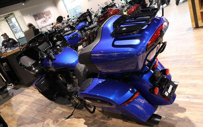 2026 Indian Motorcycle® Pursuit® Dark Horse® 112 w/ PowerBand Audio Deep Blue Metallic with Black M