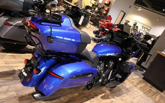 2026 Indian Motorcycle® Pursuit® Dark Horse® 112 w/ PowerBand Audio Deep Blue Metallic with Black M